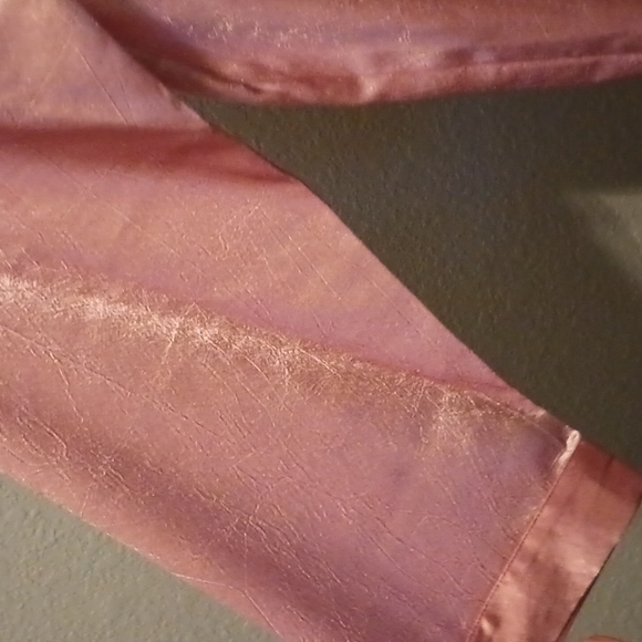 Vintage Victoria Secret gold label pink  button down gown. Satin Sz. Med - Picture 4 of 8